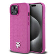 DKNY Repeat Pattern Stack Logo iPhone 15, Pink