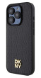 DKNY Repeat Pattern Stack Logo iPhone 13 Pro,Black