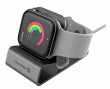 SWISSTEN hliníkový stojánek pro Apple Watch, šedý