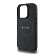 Guess Saffiano Peony MagSafe iPhone 16 Pro Max Bla