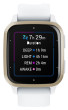 Garmin Venu SQ2, Cream Gold/White Silicone Band