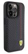 Ferrari PU Leather Carbon Red Line iPhone 15 Pro