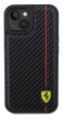 Ferrari PU Leather Carbon Red Line kryt iPhone 15