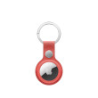 AirTag FineWoven Key Ring Coral