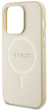 Guess Saffiano MagSafe kryt iPhone 15 Pro, Beige