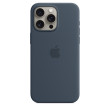 iPhone 15 Pro Max Silicone Case MagSafe Storm Blue