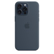 iPhone 15 Pro Max Silicone Case MagSafe Storm Blue