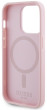 Guess Saffiano MagSafe kryt iPhone 15 Pro, Pink