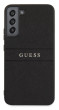 Guess PU Leather Saffiano Case Galaxy S22+, Black