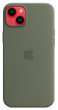 iPhone 14 Plus Silicone Case MagSafe - Olive