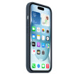 iPhone 15 Silicone Case MagSafe Storm Blue