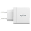 Epico GaN 65W Nabíječka USB-C+A+USB-C kabel Bílá