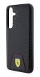 Ferrari PU Leather Bottom Carbon kryt Galaxy S24+