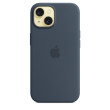 iPhone 15 Silicone Case MagSafe Storm Blue