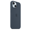 iPhone 15 Silicone Case MagSafe Storm Blue