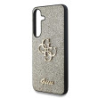 Guess PU Glitter 4G Metal Logo Galaxy S25, Gold