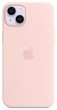 iPhone 14 Plus Silicone Case MagSafe - Chalk Pink