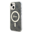 Guess IML 4G MagSafe zadní kryt iPhone 15, Brown