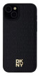 DKNY Repeat Pattern Stack Logo iPhone 15 Plus,Blac