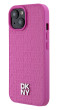 DKNY Repeat Pattern Stack Logo iPhone 15, Pink