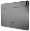 Guess Saffiano Triangle Logo Sleeve 13/14", Silver