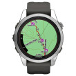 Garmin fenix 7S Pro Solar, Silver/Black Band