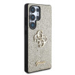 Guess PU Glitter 4G Metal Logo Galaxy S25 U, Gold