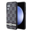 DKNY Checkered Pattern and Stripe Galaxy S24,Black