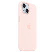 Apple iPhone 15 Silicone Case MagSafe Light Pink