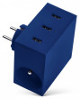 USBEPOWER HIDE Power Hub charger 3USB/2plugs Blue