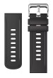 Aligator Watch Straps 22 silikonový řemínek, Black