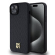 DKNY Repeat Pattern Stack Logo iPhone 15 Plus,Blac