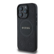 Guess Saffiano Peony MagSafe iPhone 16 Pro Black