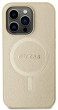 Guess Saffiano MagSafe kryt iPhone 15 Pro, Beige