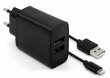 FIXED nabíječ 2xUSB Apple lightning s MFI, Black