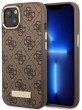 Guess PU 4G MagSafe Case iPhone 14 Plus, Brown