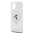 Karl Lagerfeld Ringstand MagSafe iPhone 15, White