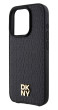 DKNY Repeat Pattern Stack Logo iPhone 15 Pro,Black
