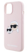 Karl Lagerfeld Silicon Double Heads iPhone 15 Pink