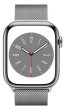 Apple Watch S8 Cell 45mm Silver Steel, Milanese L.