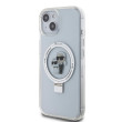 Karl Lagerfeld Ringstand MagSafe iPhone 15, White