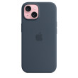 iPhone 15 Silicone Case MagSafe Storm Blue