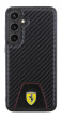 Ferrari PU Leather Bottom Carbon kryt Galaxy S24+