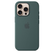 iPhone 16 Pro Silicone Case MagSafe Lake Green