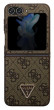 Guess Leather Triangle Case Galaxy Z Flip 5, Brown