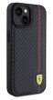 Ferrari PU Leather Carbon Red Line kryt iPhone 15