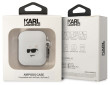 Karl Lagerfeld 3D Logo Choupette Airpods 1/2,White