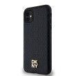 DKNY Repeat Pattern Stack Logo iPhone 11, Black