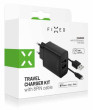 FIXED nabíječ 2xUSB Apple lightning s MFI, Black