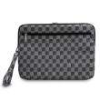 DKNY Checkered Pattern and Stripe 13/14", Black